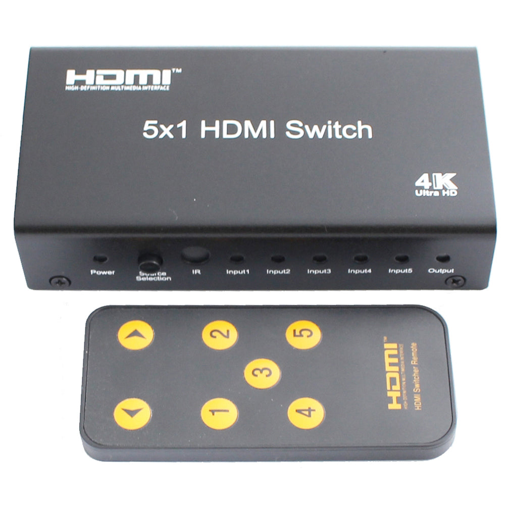 ClearConX 5" 1-out HDMI Switch with 4K X 2K / 3D / CEC Support