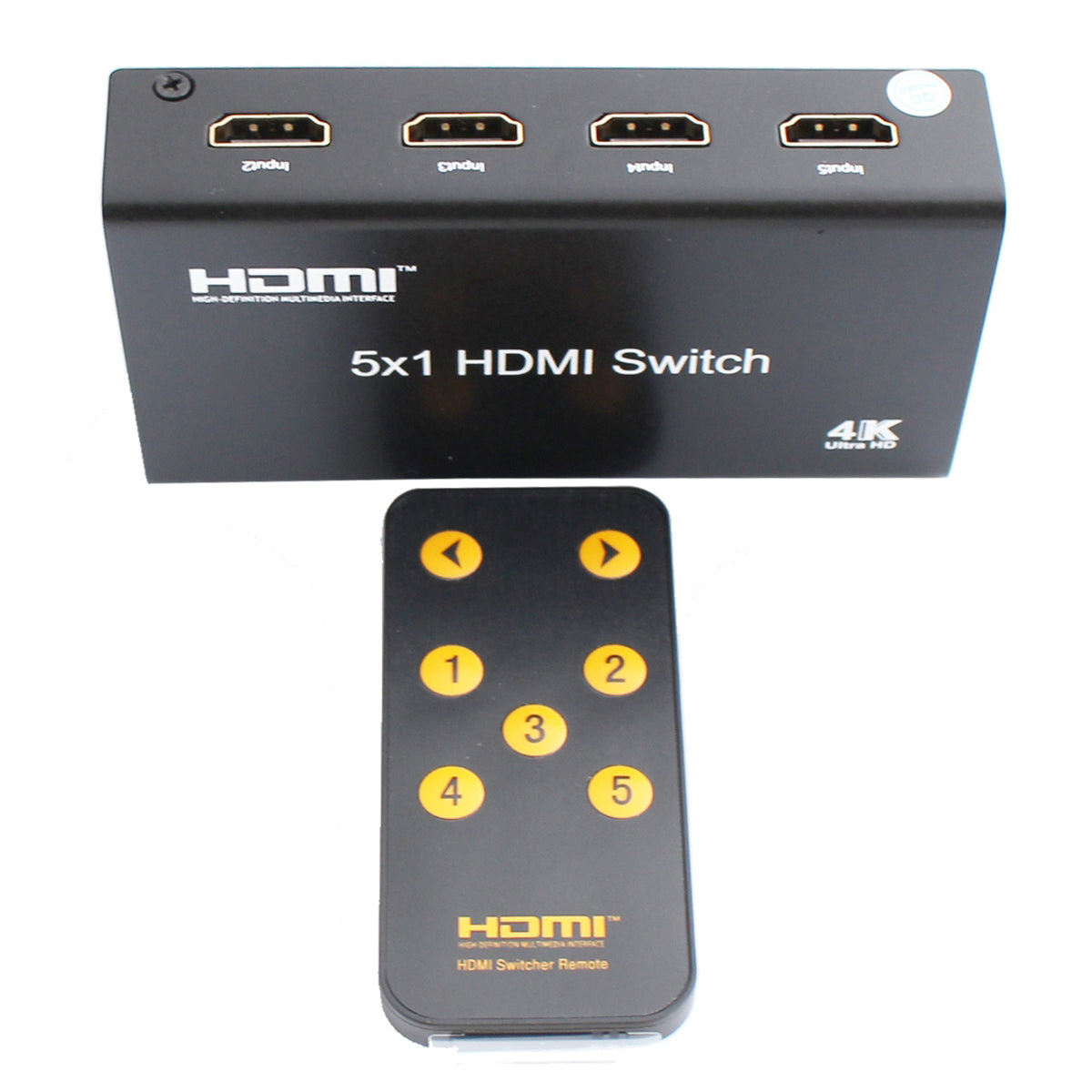 ClearConX 5" 1-out HDMI Switch with 4K X 2K / 3D / CEC Support