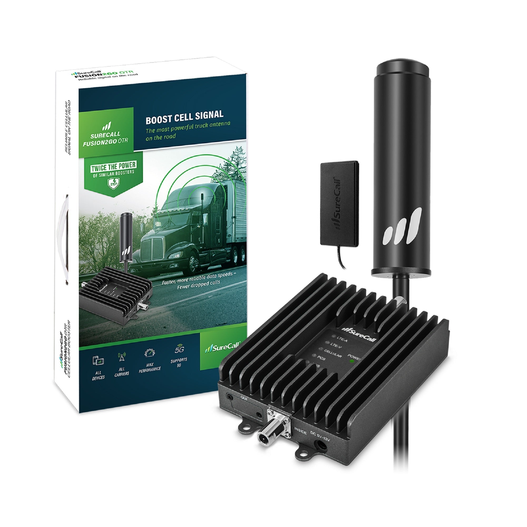 SureCall Fusion2Go OTR Antenna 5G/4G LTE Phone Signal Booster