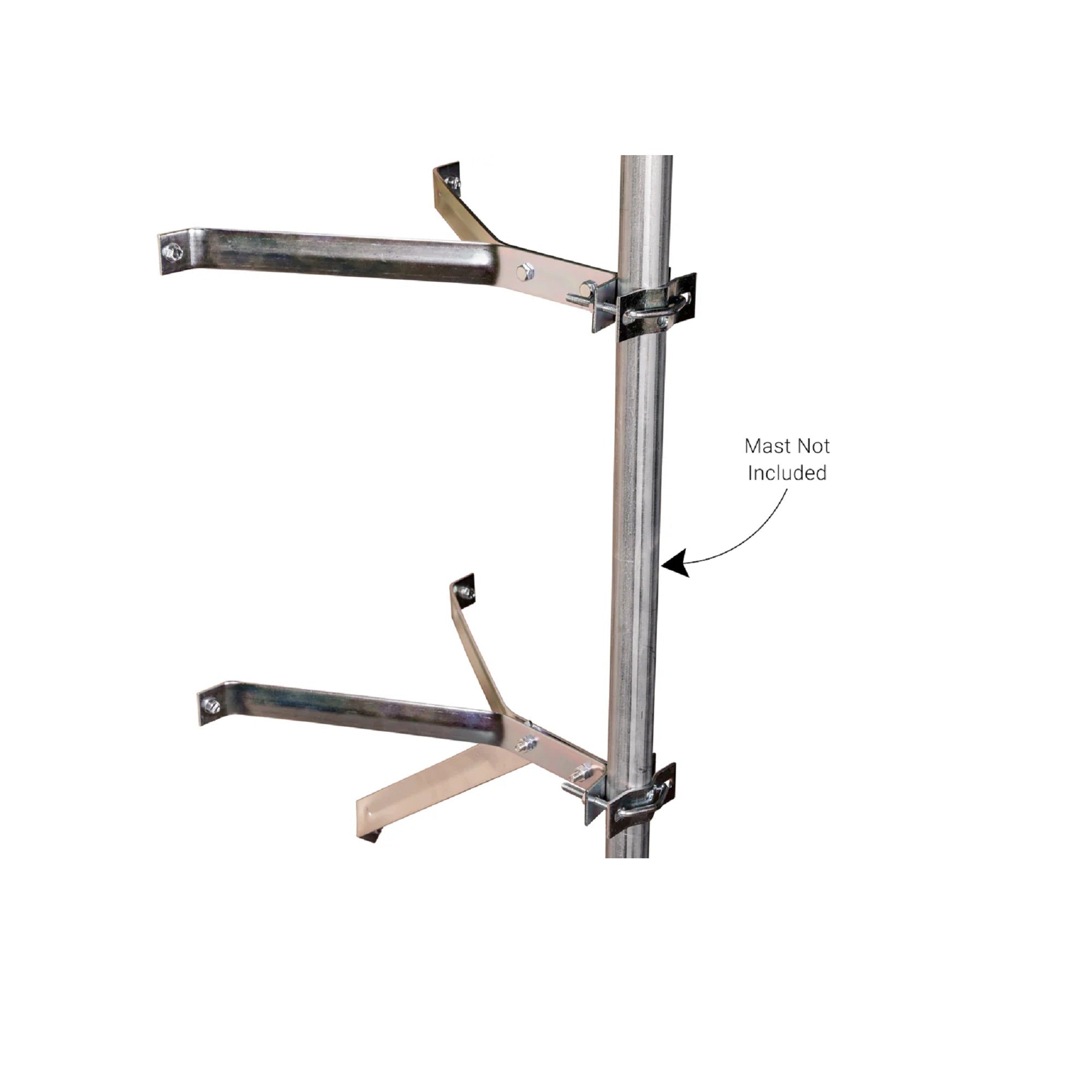 Channel Master 12" Heavy Duty Antenna Wall Mount - Silver