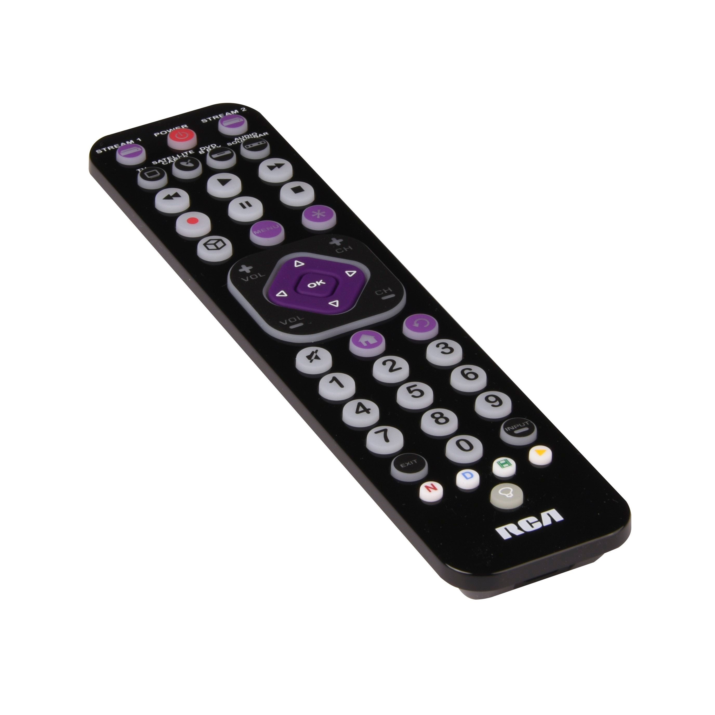 RCA Rechargeable Ultra-Thin Streaming Universal Remote Control