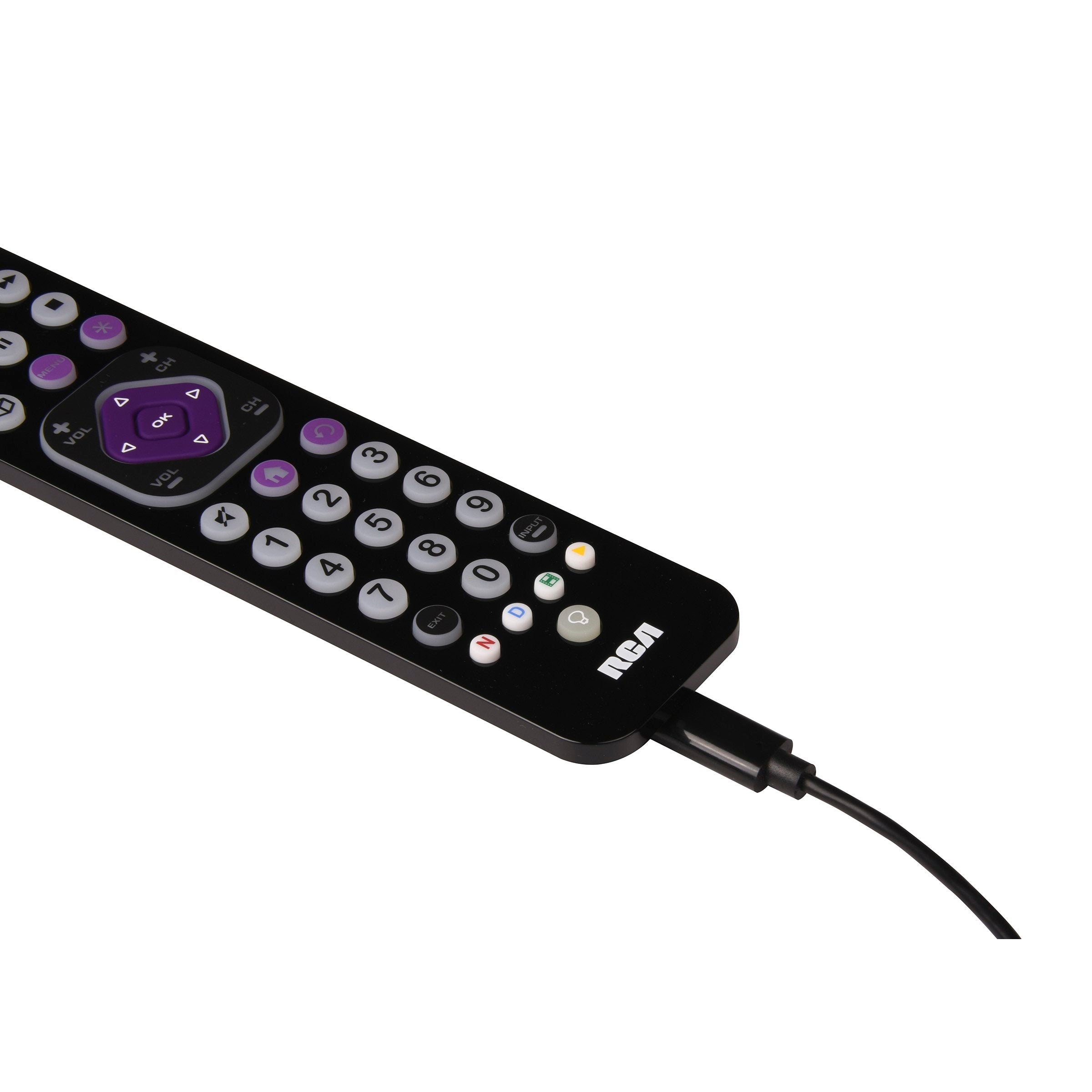 RCA Rechargeable Ultra-Thin Streaming Universal Remote Control