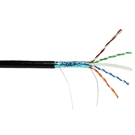 Shireen Shielded Outdoor CAT6 8-Conductor 4-Pair 23-gauge Solid Bare Copper - 1000'