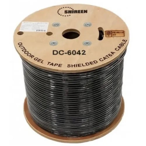 Shireen Outdoor Cat6A 10GbE 750MHz FTP UV Rated Shielded Dry Gel Tape Cable - 304.8-m (1000')