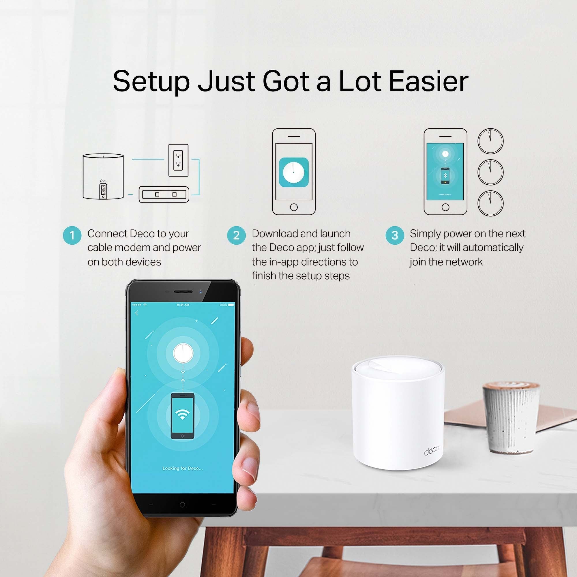 TP-Link Deco X20 AX1800 Whole Home Mesh Wi-Fi 6 System 2-Pack