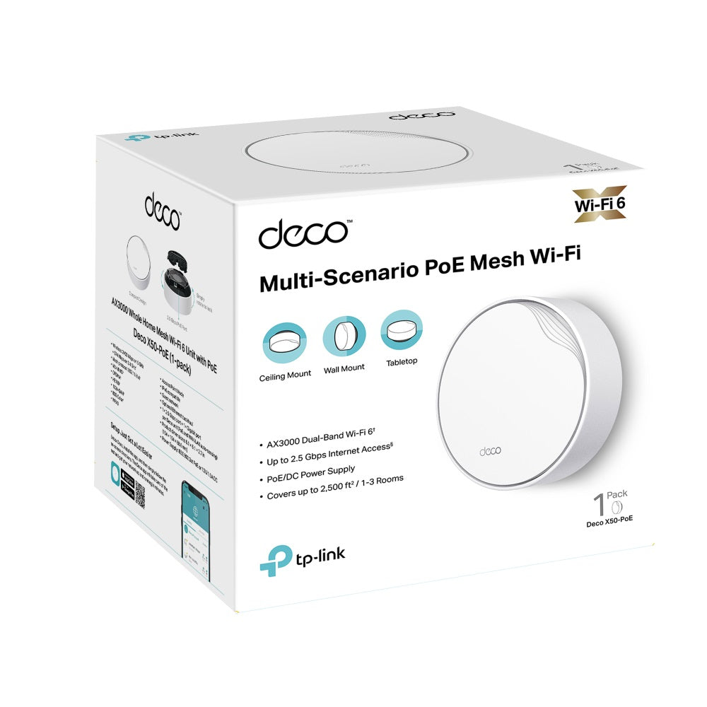 TP-Link Deco X AX3000 Whole Home Mesh Wi-Fi 6 Unit