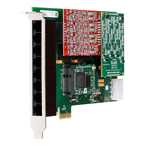 Digium VoIP 8-Port Analog PCI-E Card 8 x FXS Ports