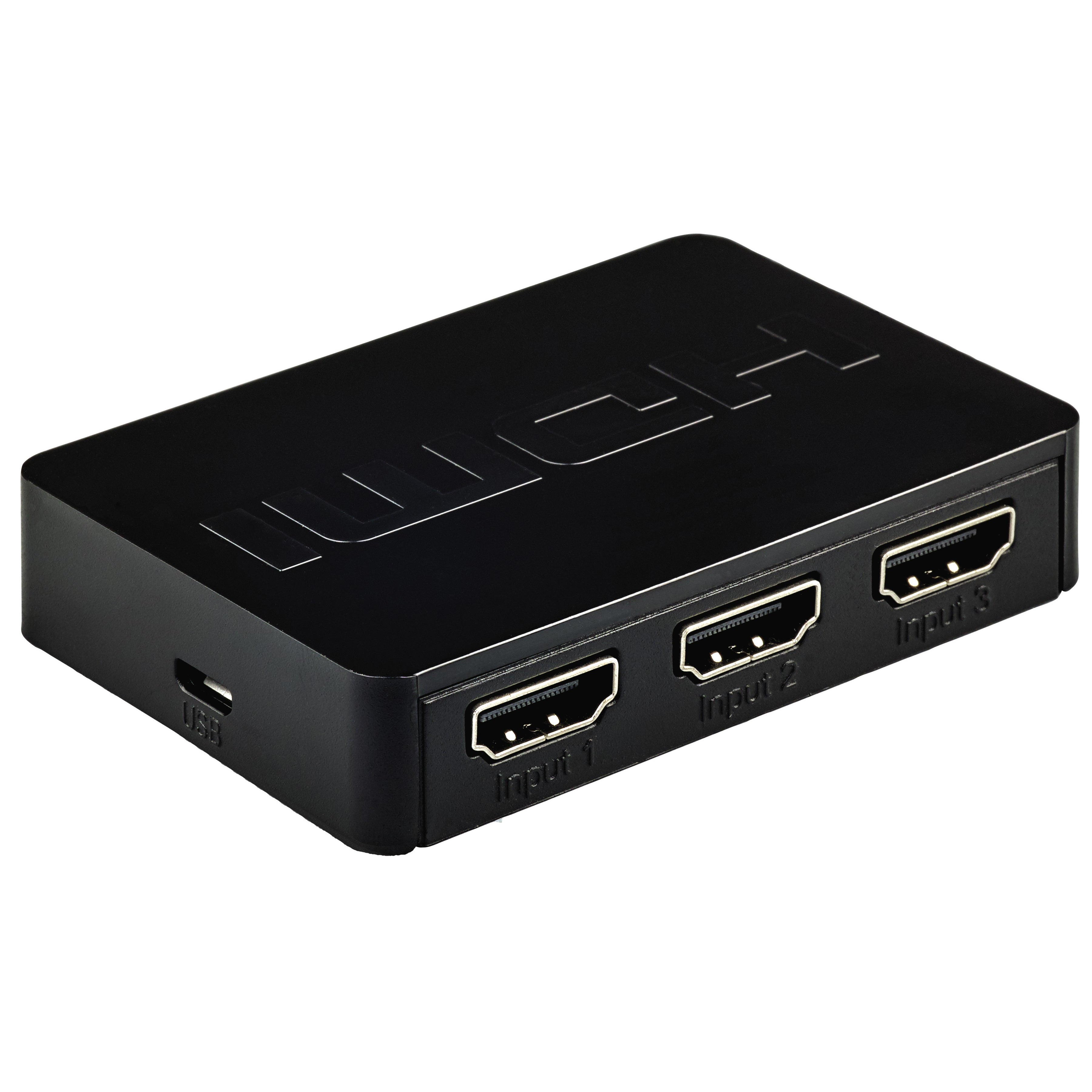RCA 3" 1-Out 4K HDMI Switch Box