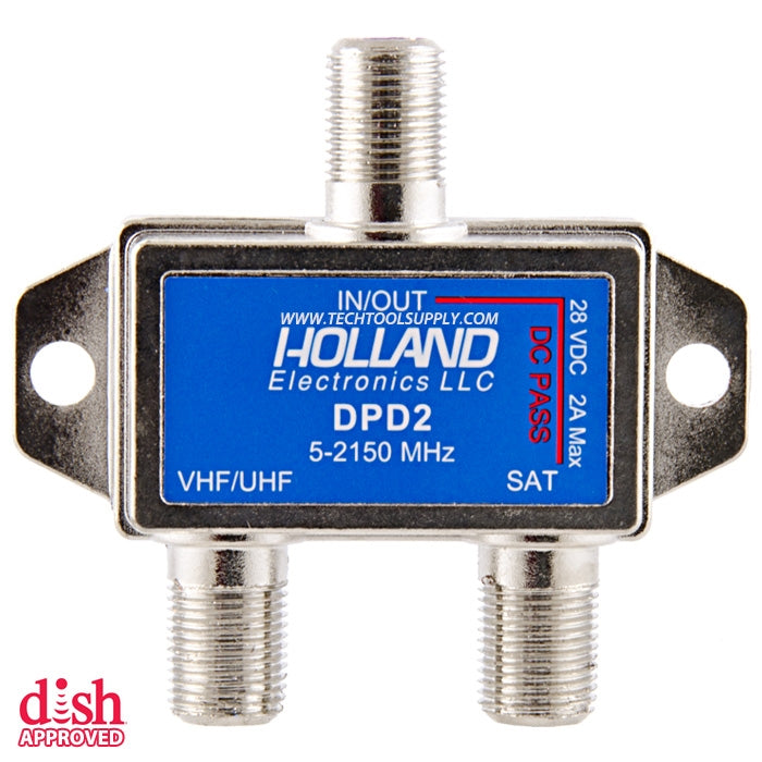 Holland Electronics DPD2 Satellite Diplexer-Silver
