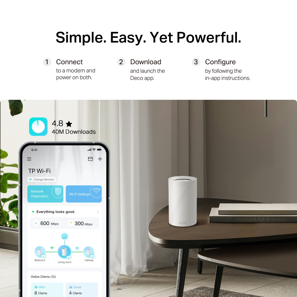 TP-Link BE14000 Tri-Band Whole Home Mesh Wi-Fi 7 System - 2-pack