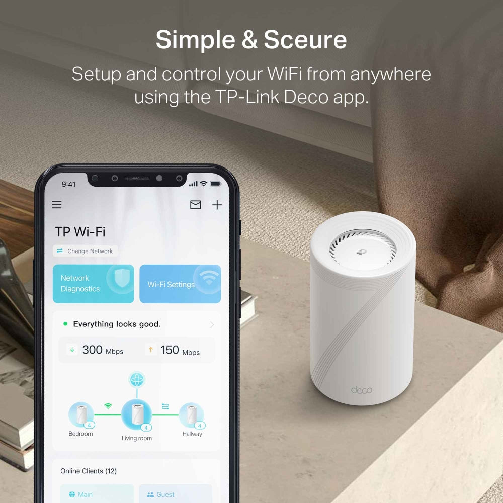 TP-Link Deco BE17000 Tri-Band Whole Home Mesh Wi-Fi 7 System - 3-pack
