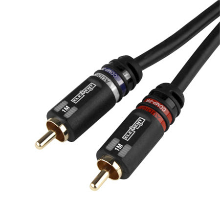 Element-Hz Universal Dual RCA-Style Cable - 3'