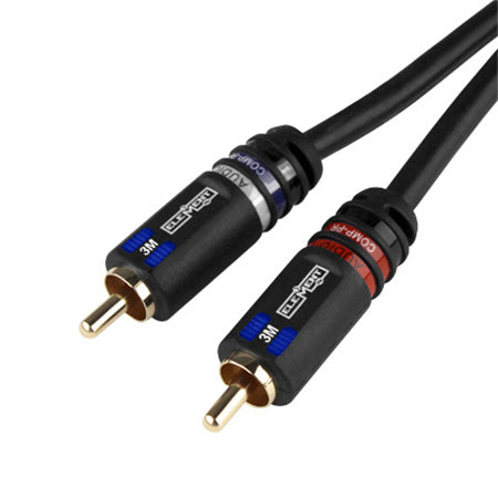 Element-Hz Universal Dual RCA-Style Cable - 10'