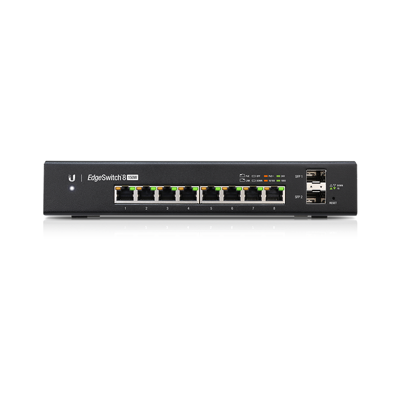 Ubiquiti ES-8-150W UISP EdgeMAX EdgeSwitch Managed PoE+ Gigabit Ethernet