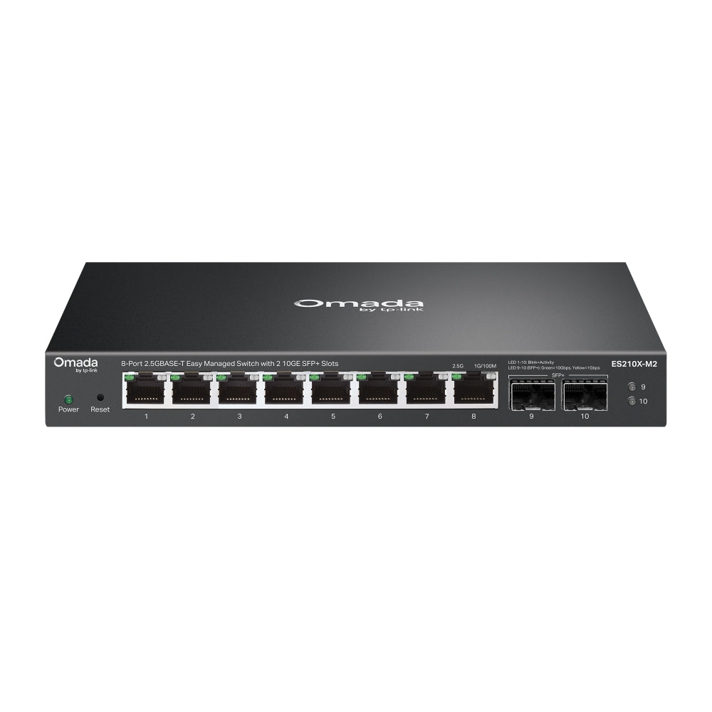 TP-Link Omada 8-Port 2.5G BASE-T Easy Managed Switch with 2 10GE SFP+ Slots