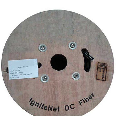 Shireen Fiber and Power Triamese Cable 14-gauge with IgniteNet Branding - 1000' Spool
