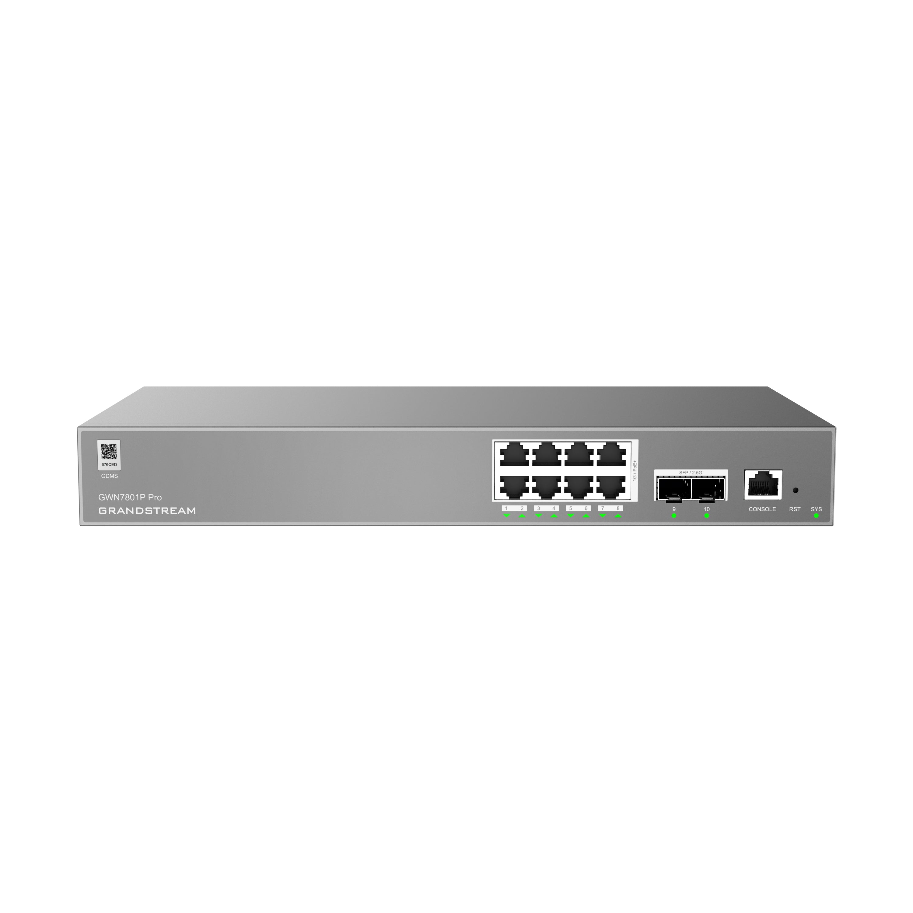 Grandstream Enterprise 8-port 30-watt PoE Layer 2++ Managed Network Switch