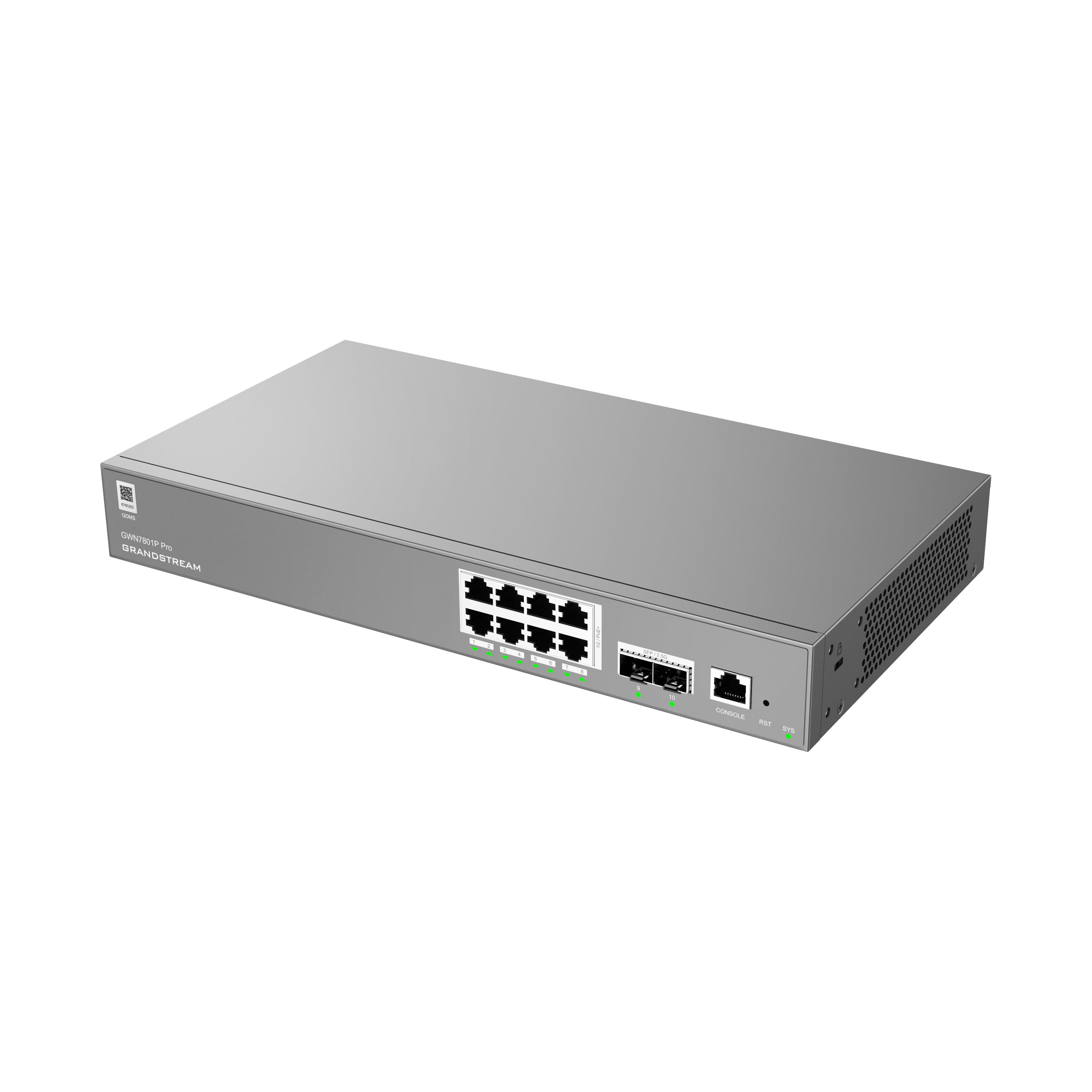 Grandstream Enterprise 8-port 30-watt PoE Layer 2++ Managed Network Switch