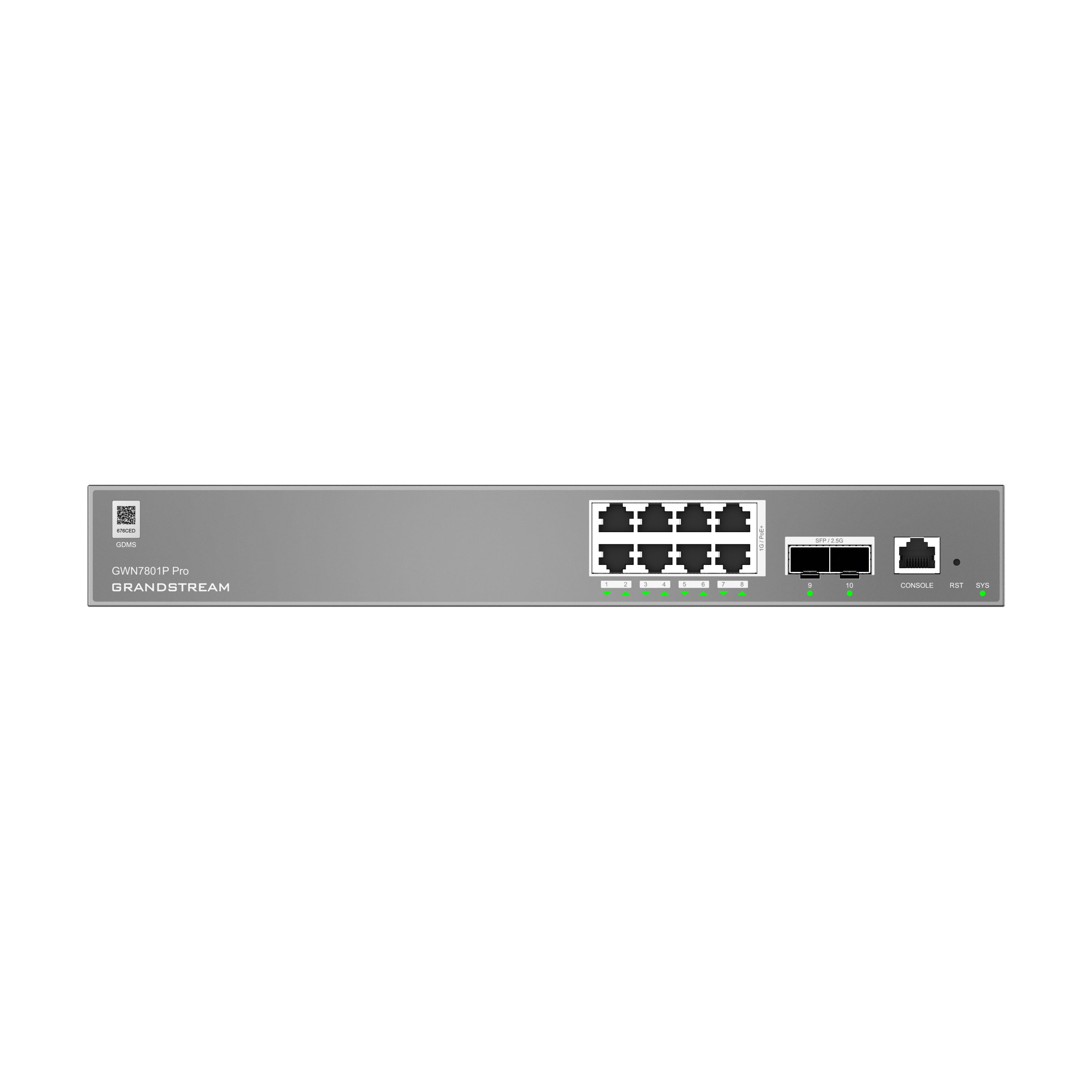 Grandstream Enterprise 8-port 30-watt PoE Layer 2++ Managed Network Switch