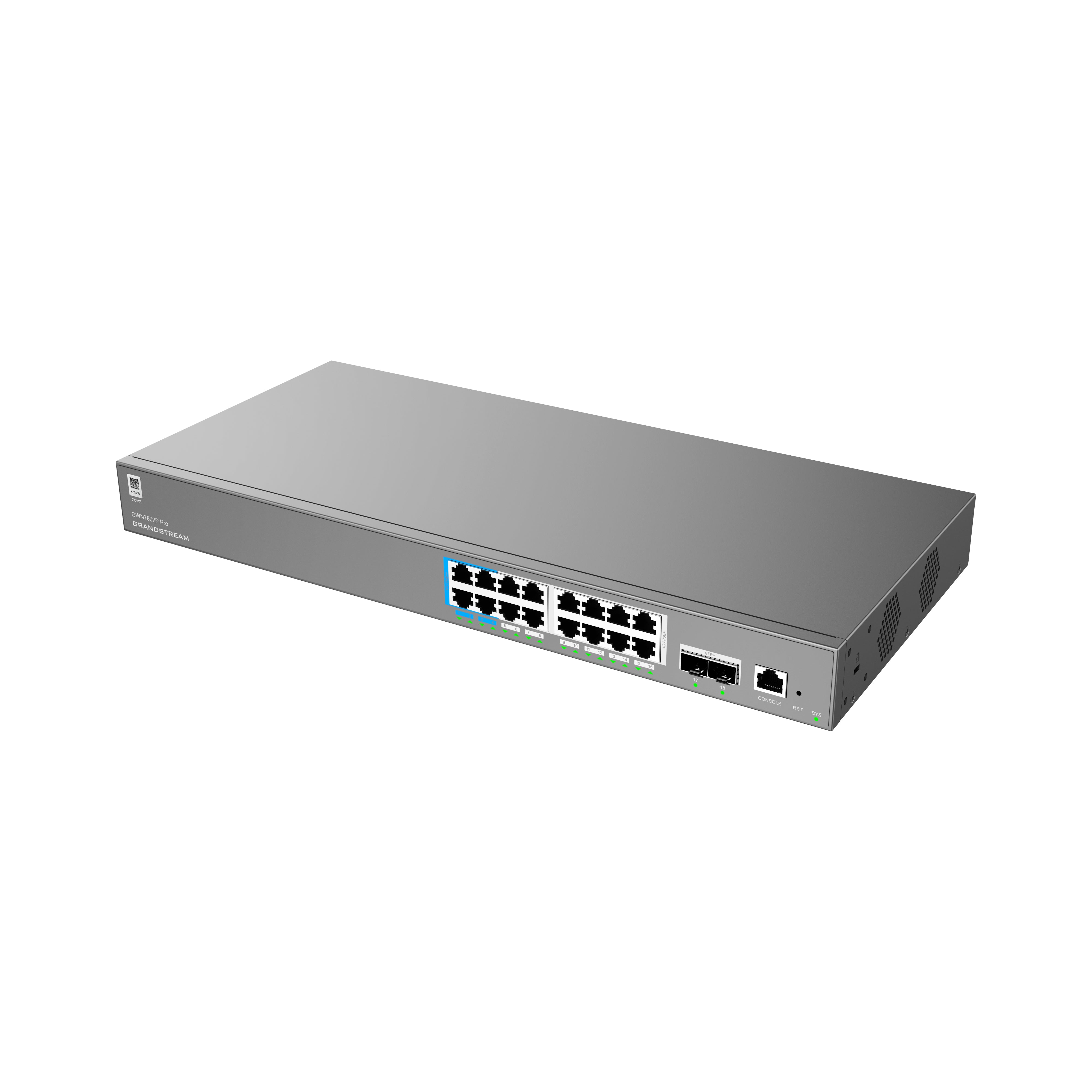 Grandstream Enterprise 16-port 60-watt PoE Layer 2++ Managed Network Switch