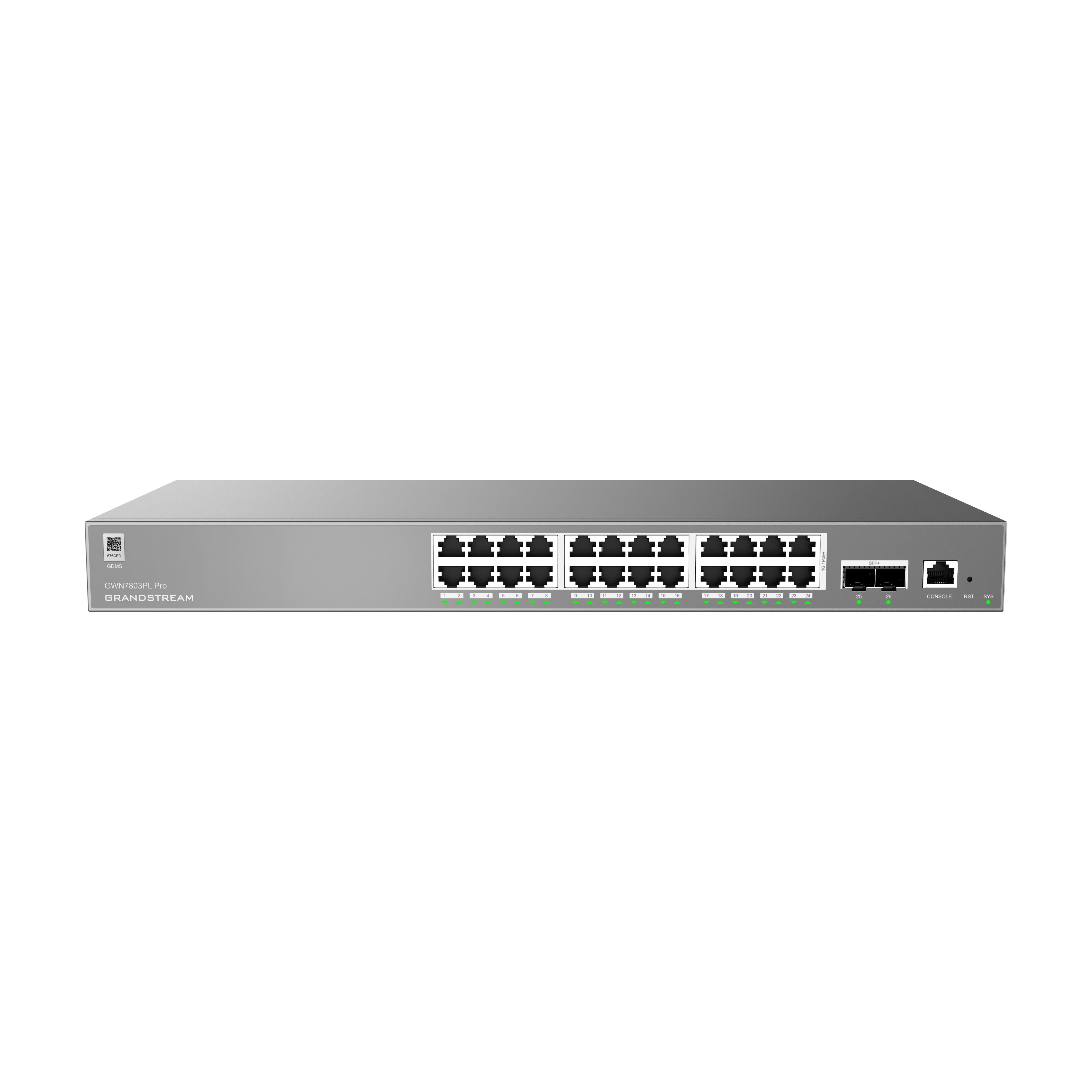 Grandstream Enterprise 24-port 30-watt PoE Layer 2++ Managed Network Switch