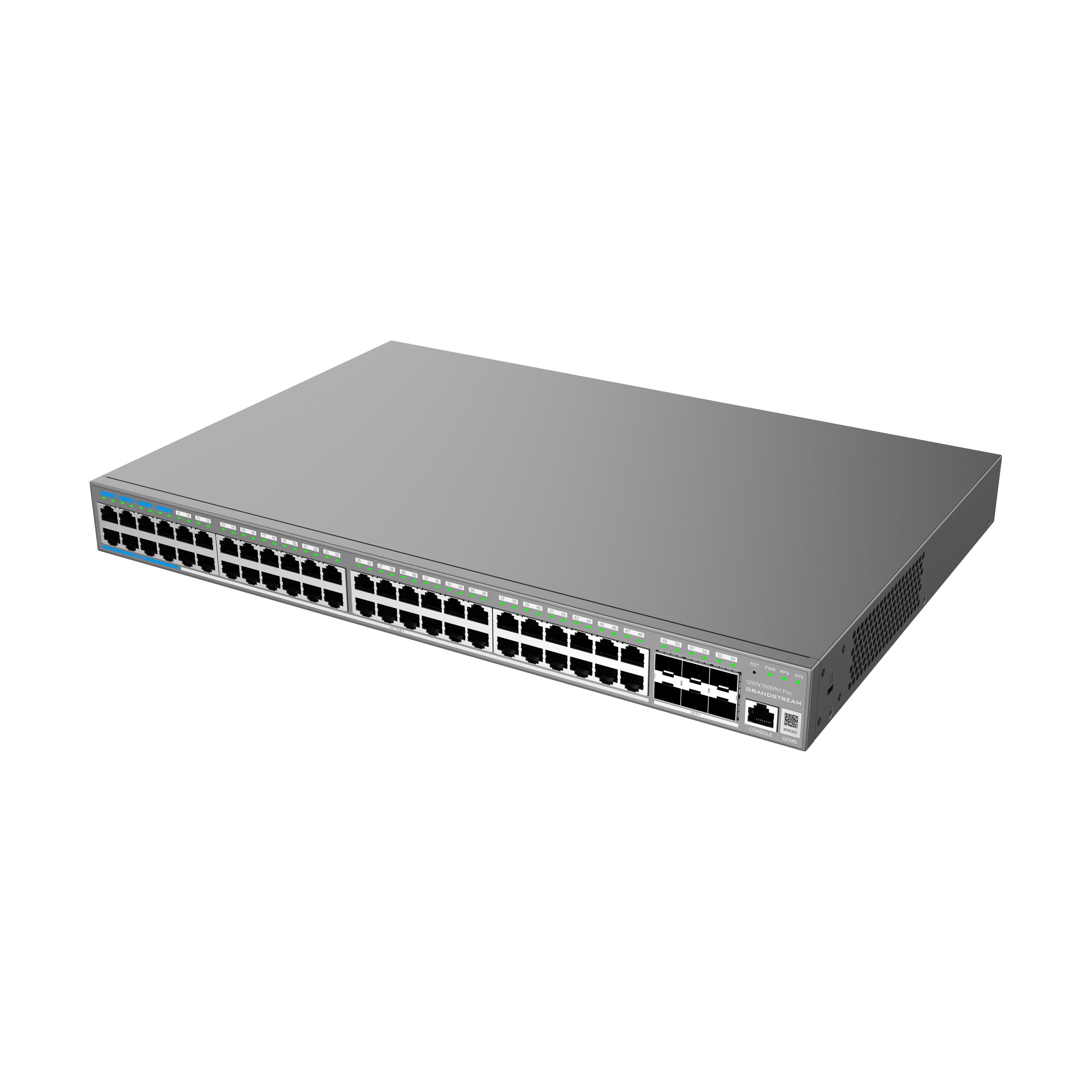 Grandstream Enterprise 48-port 60-watt PoE Layer 2++ Managed Network Switch