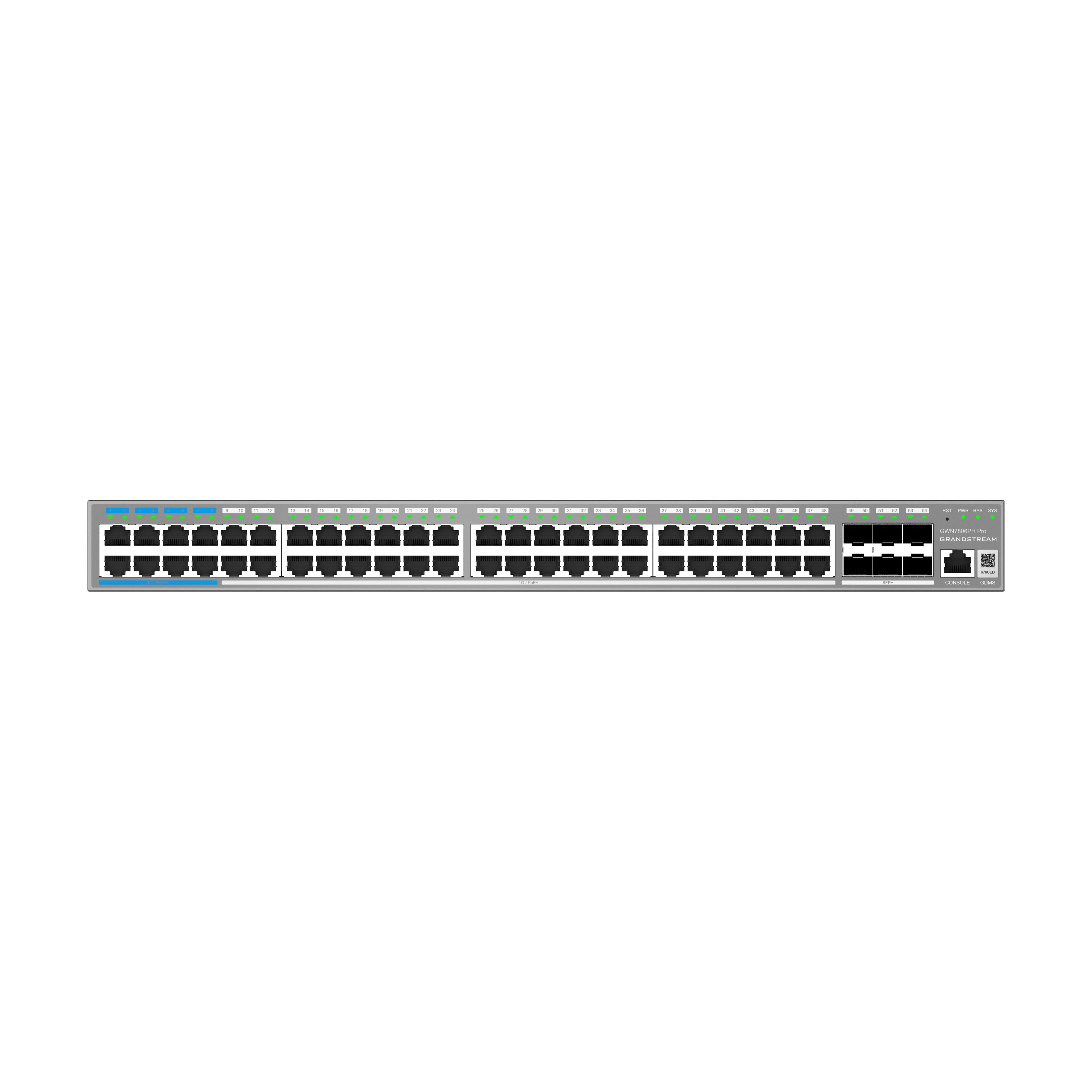 Grandstream Enterprise 48-port 60-watt PoE Layer 2++ Managed Network Switch