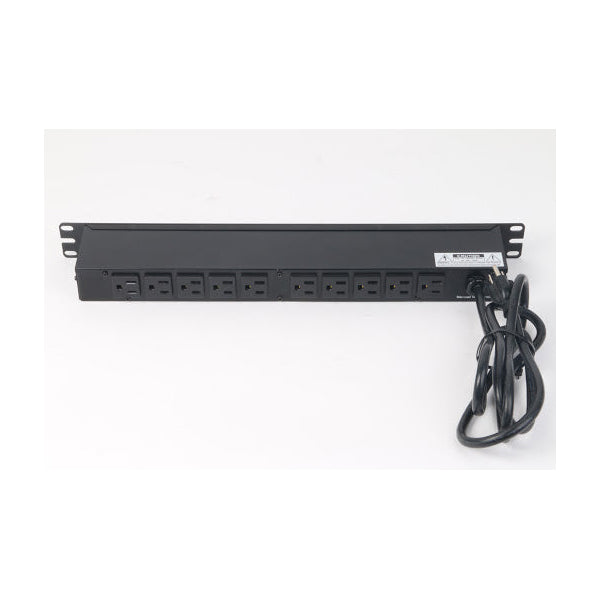 Holland Electronics 19" Rack Mountable Power Strip 10-Port with Surge Protection