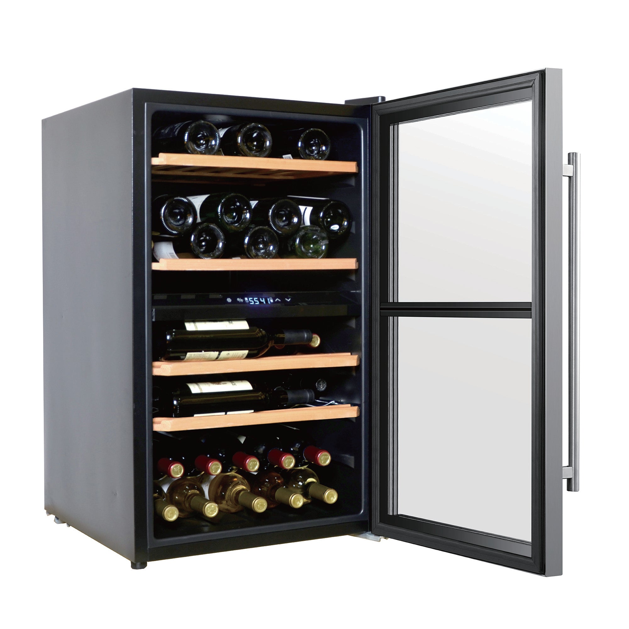 Hamilton Beach Dual Zone Wine Fridge Stainless Steel