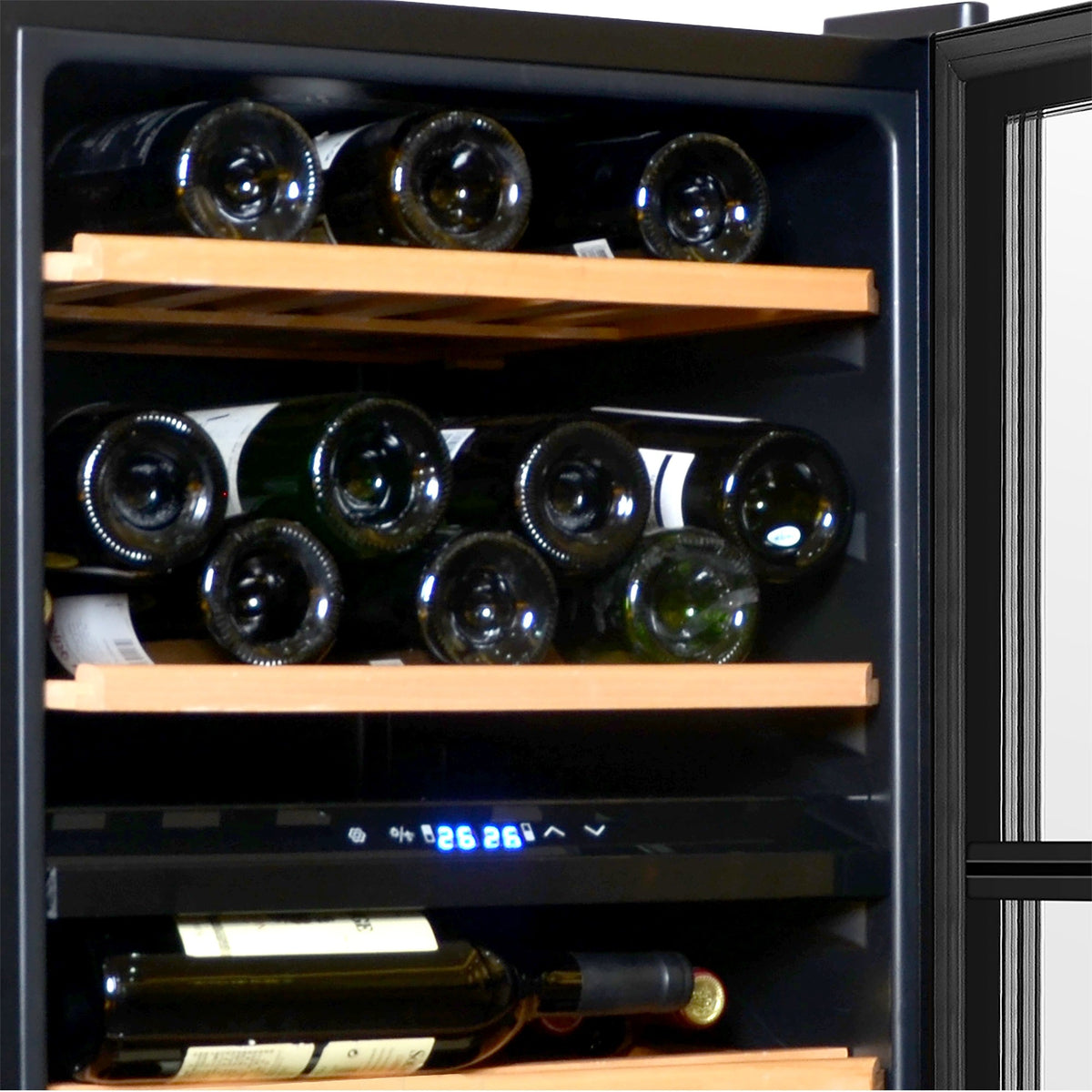 Hamilton Beach Dual Zone Wine Fridge Stainless Steel