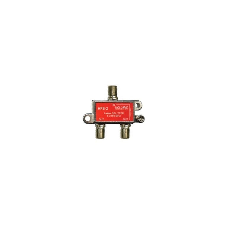 Holland Electronics 2-Way Horizontal Port Satellite Broadband Splitter