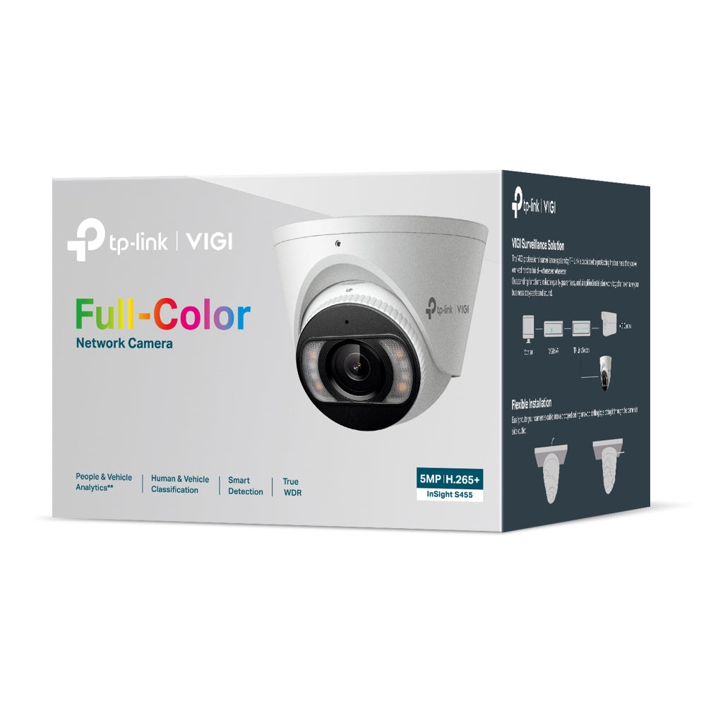 TP-Link VIGI 5MP Full Colour Lens Turret Network Camera