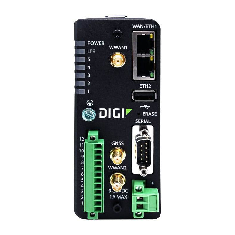 Digi IX30 industrial Dual SIM 4G/LTE Advanced Cellular Router with GNSS