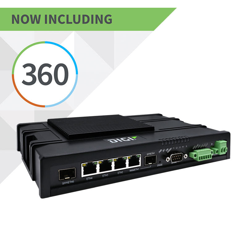 Digi IX40 Industrial Dual SIM 5G/LTE cellular Router with GNSS