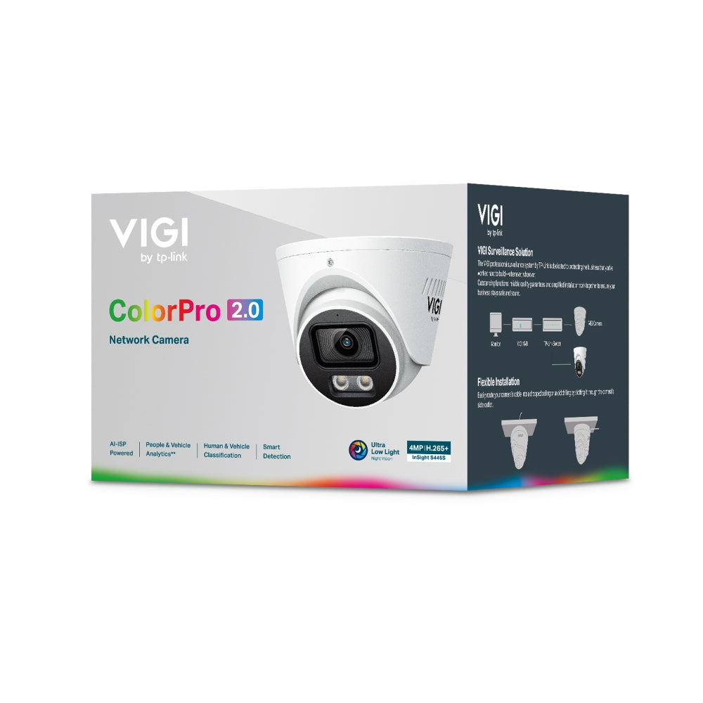 TP-Link VIGI 4MP ColorPro 2.0 Turret Network Camera