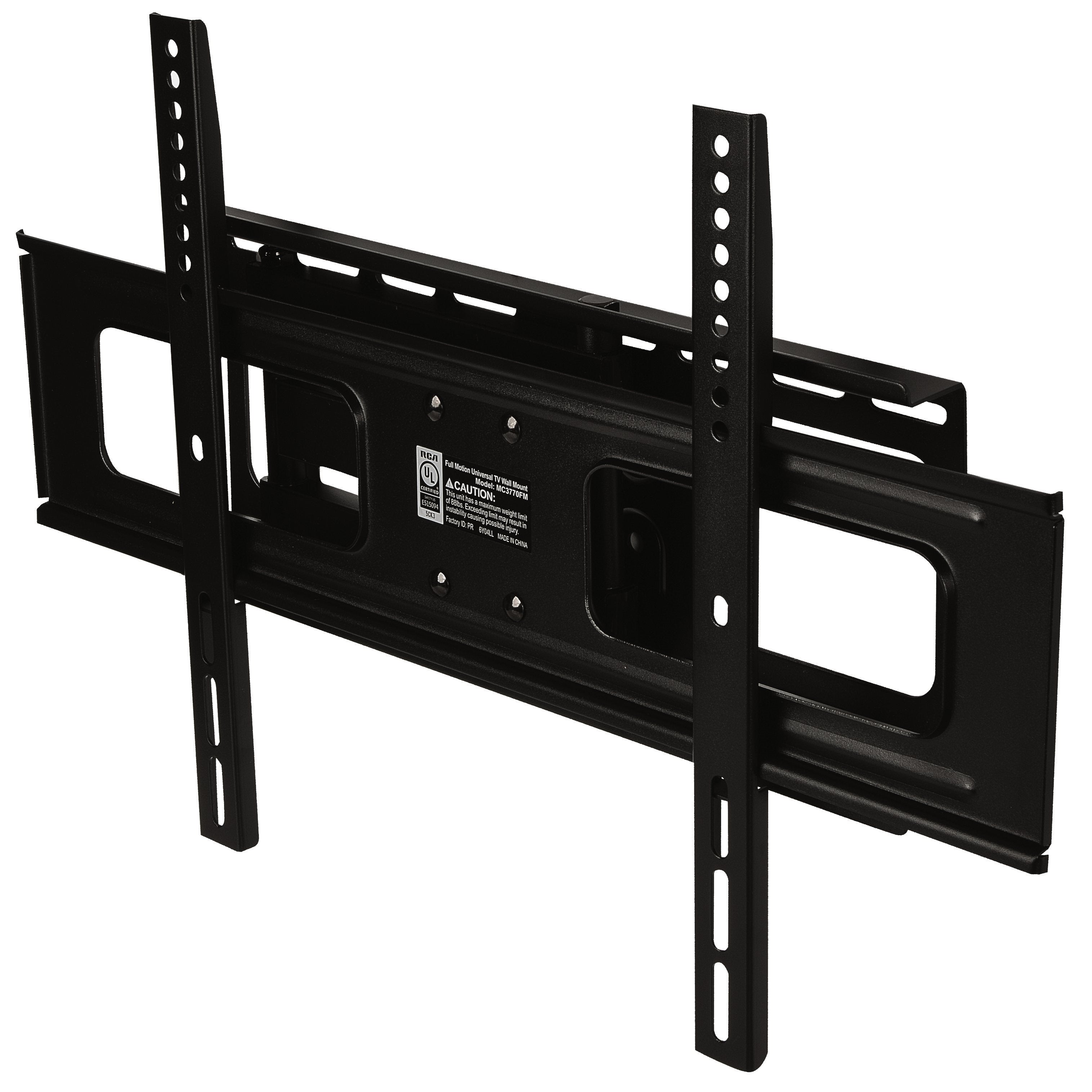 RCA Fixed TV Wall Mount 37-in to 80-in - Black