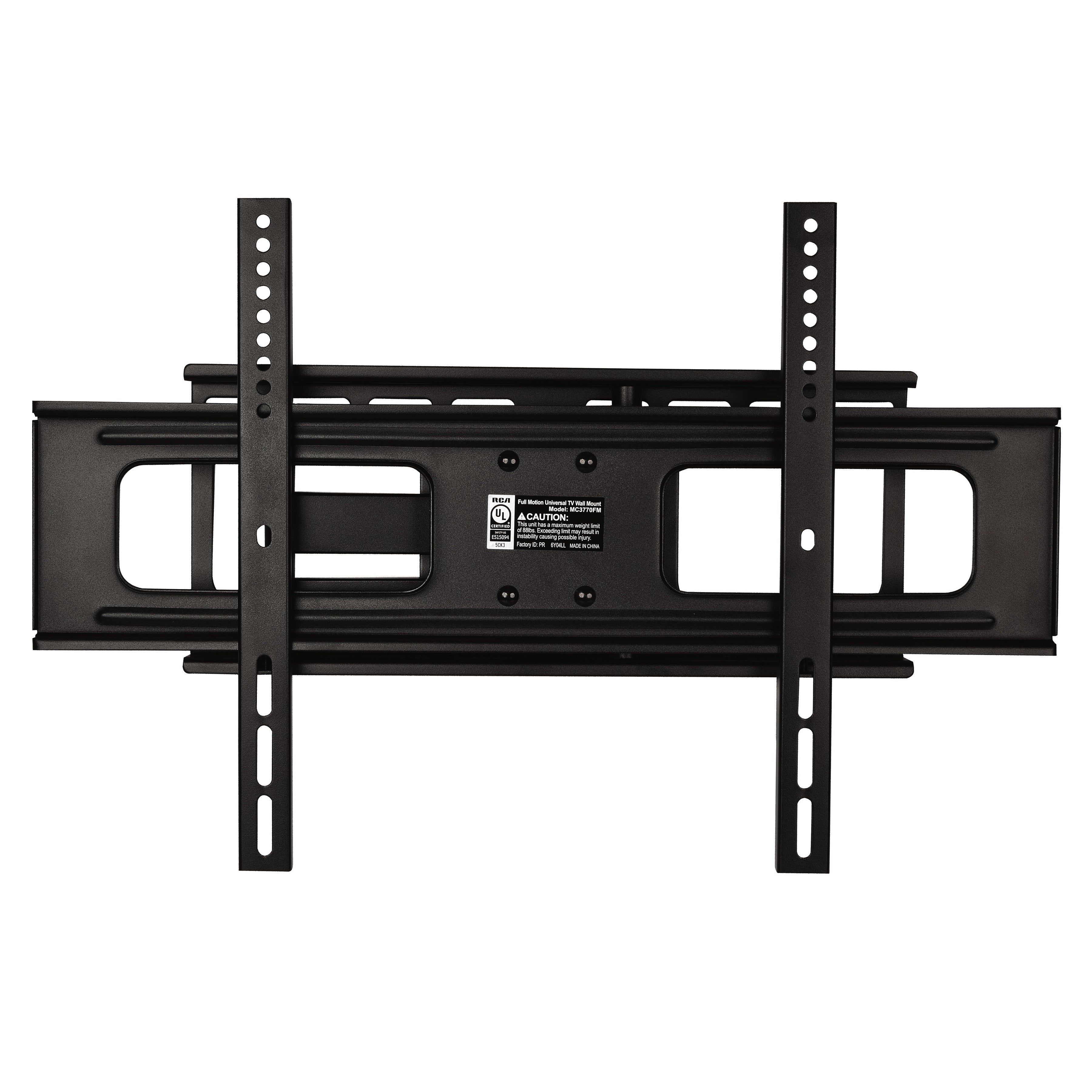 RCA Fixed TV Wall Mount 37-in to 80-in - Black