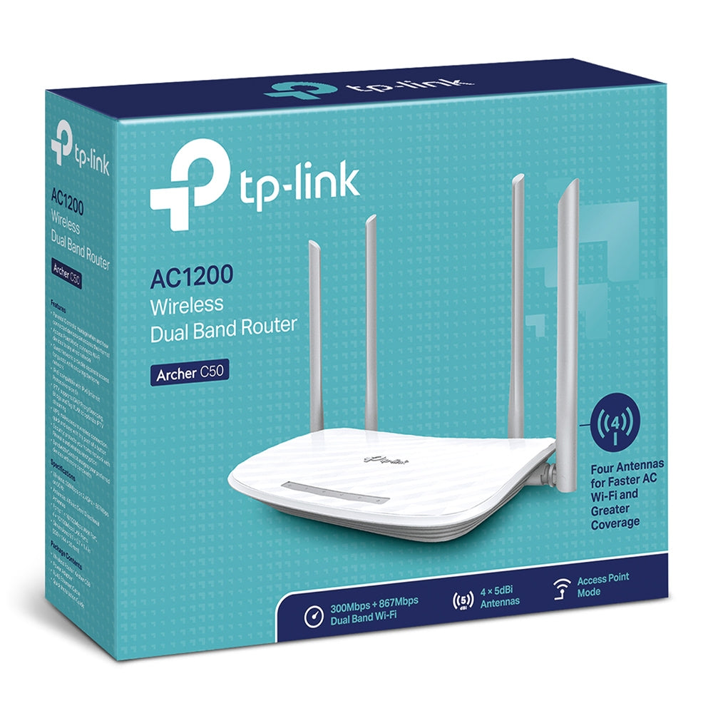 TP-Link AC1200 Archer C50 Wireless Dual Band Router