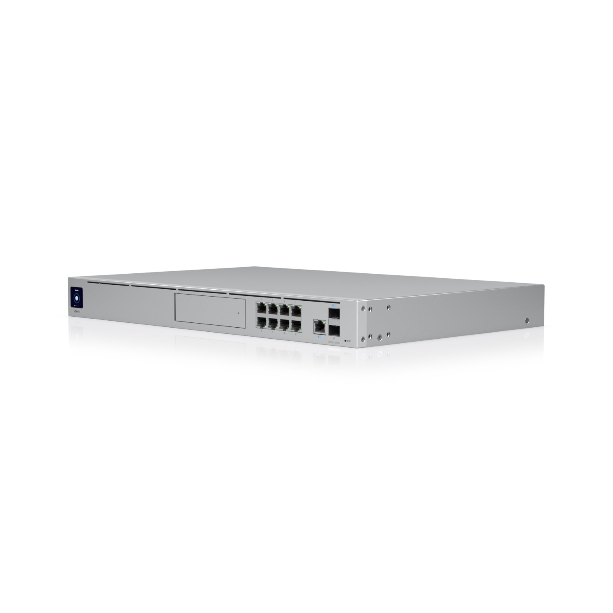 Ubiquiti UniFi OS Console Dream Machine Pro All in One Enterprise Advanced Security Gateway with Built-In 8-port Gigabit Switch with 1-Gbps RJ45 and 10G SFP+ LAN, 1U Rackmountable