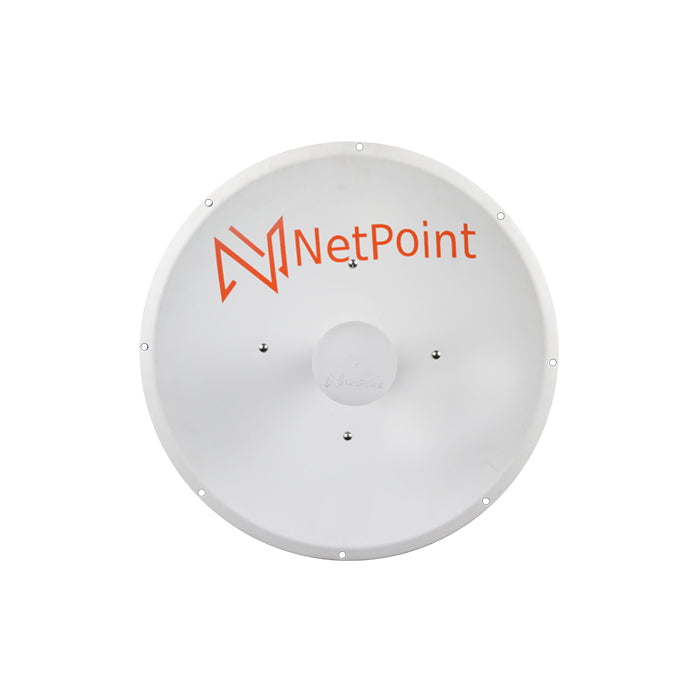 NetPoint 2-ft 5GHz High Performance PtP Parabolic Antenna 4.9-GHz to 6.4-GHz 30-dBi 30-km+ Range