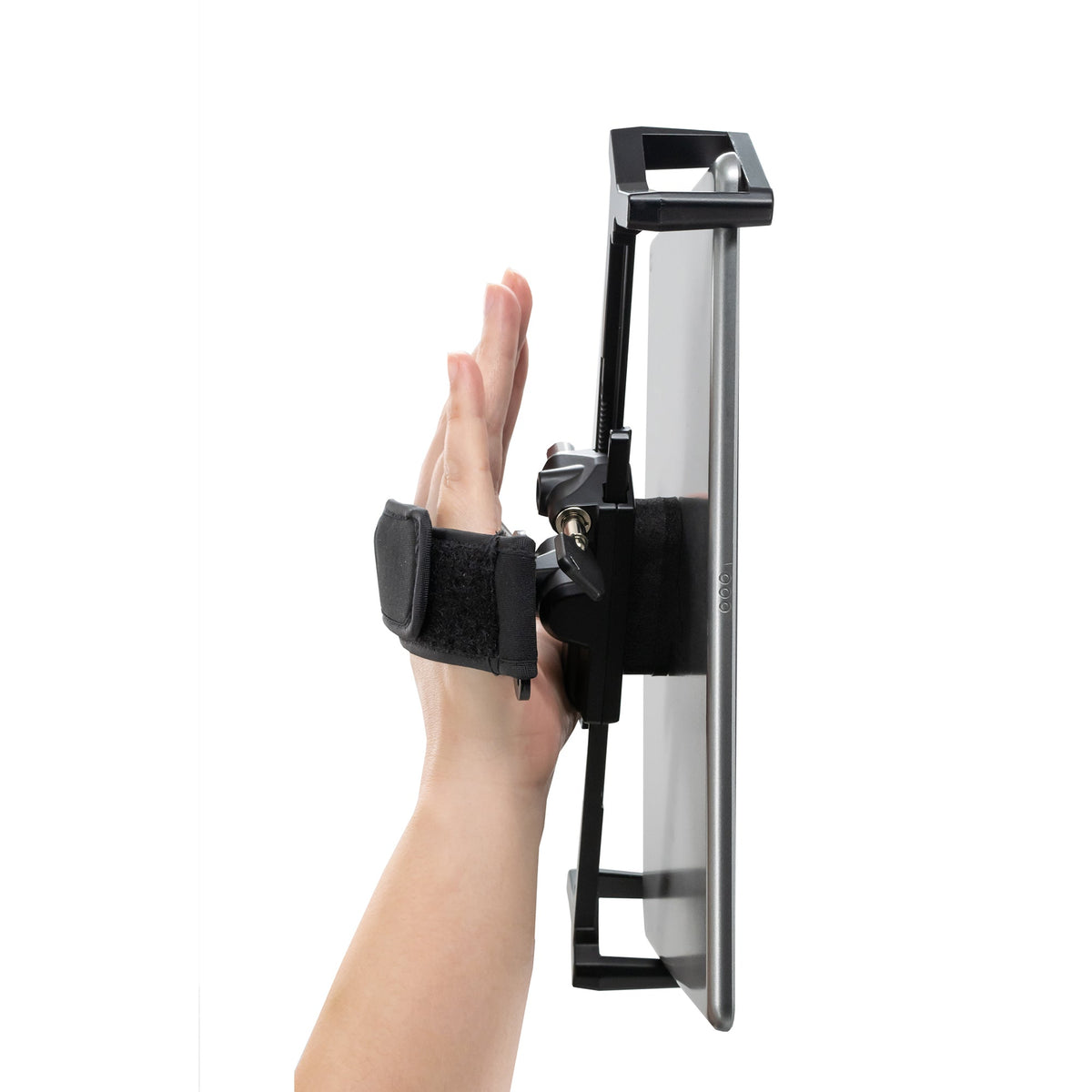 CTA Digital Adjustable Anti-Theft Security Grip with Hand Strap for 17.8-cm (7") to 33.02-cm (13") Tablets