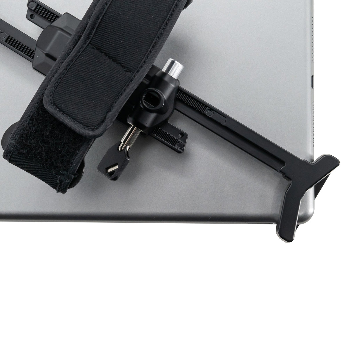 CTA Digital Adjustable Anti-Theft Security Grip with Hand Strap for 17.8-cm (7") to 33.02-cm (13") Tablets
