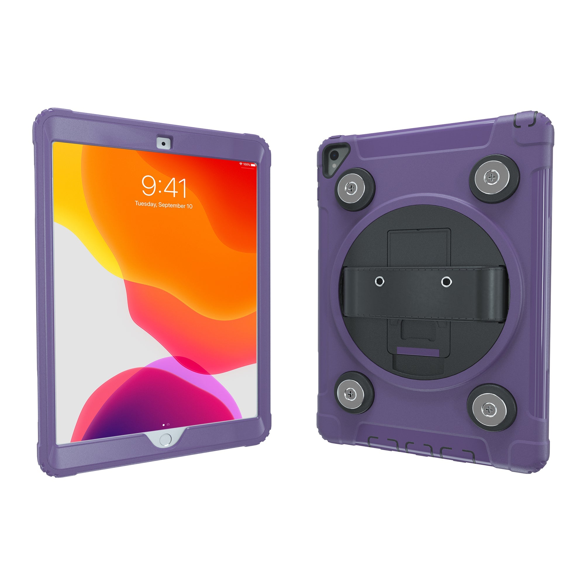 CTA Digital Magnetic Splash-Proof Case with Metal Mounting Plates for iPad 7th and 8th Gen 10.2", iPad Air 3 and iPad Pro 10.5"