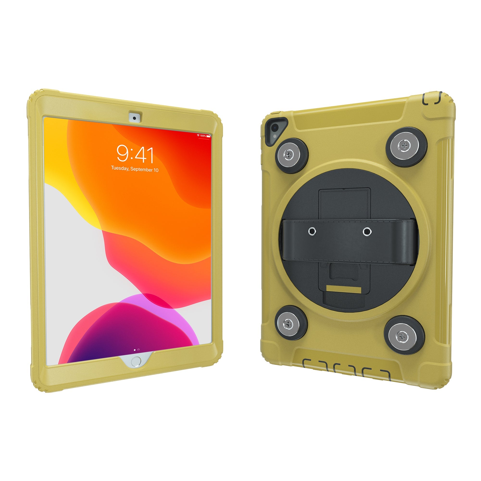 CTA Digital Magnetic Splash-Proof Case with Metal Mounting Plates for iPad 7th and 8th Gen 10.2", iPad Air 3 and iPad Pro 10.5"