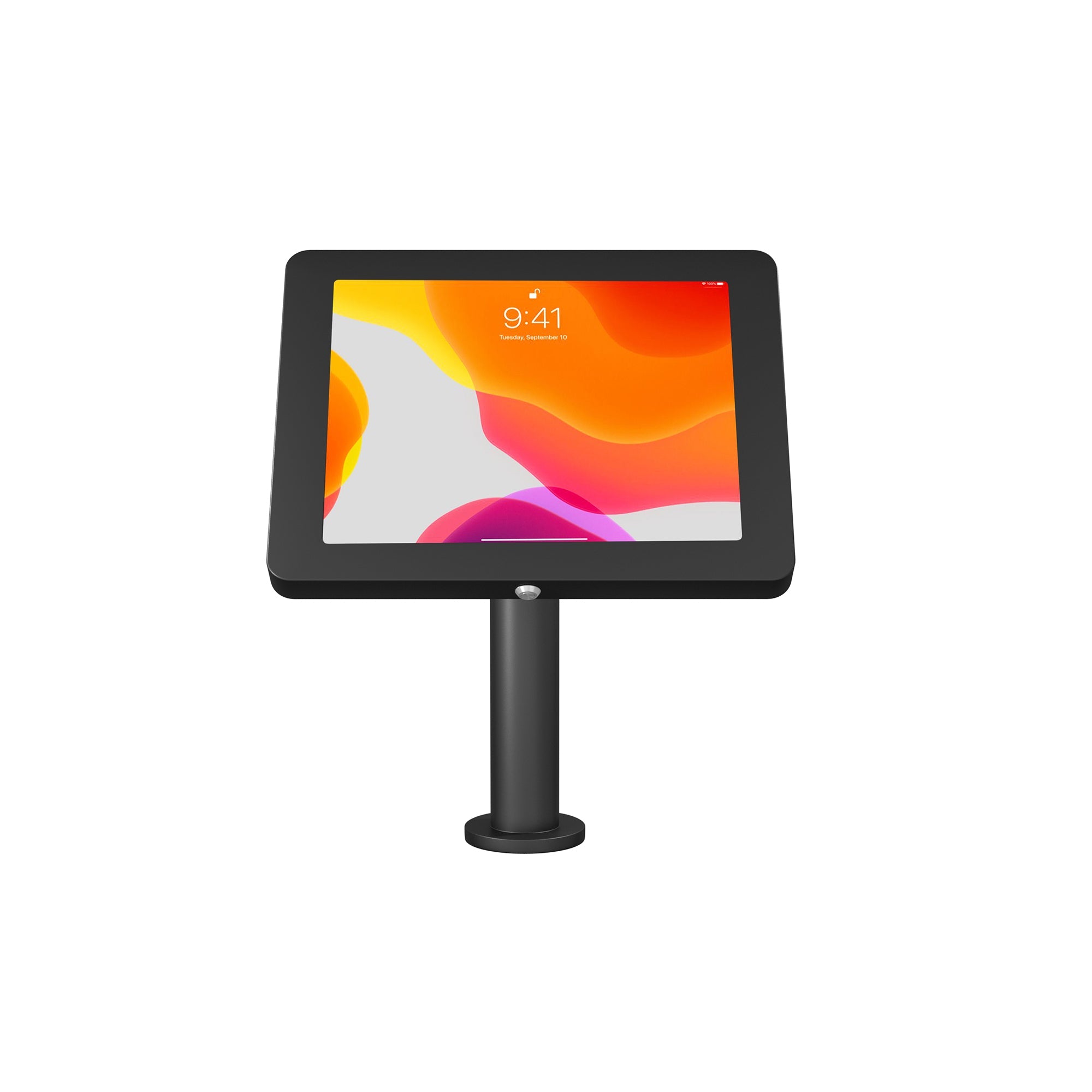 CTA Digital Paragon Enclosure with Curved Neck for iPad 5th to 7th Gen 10.2", iPad Air 1st to 3rd Gen, 11" iPad Pro, iPad Pro 9.7, and iPad Pro 10.5