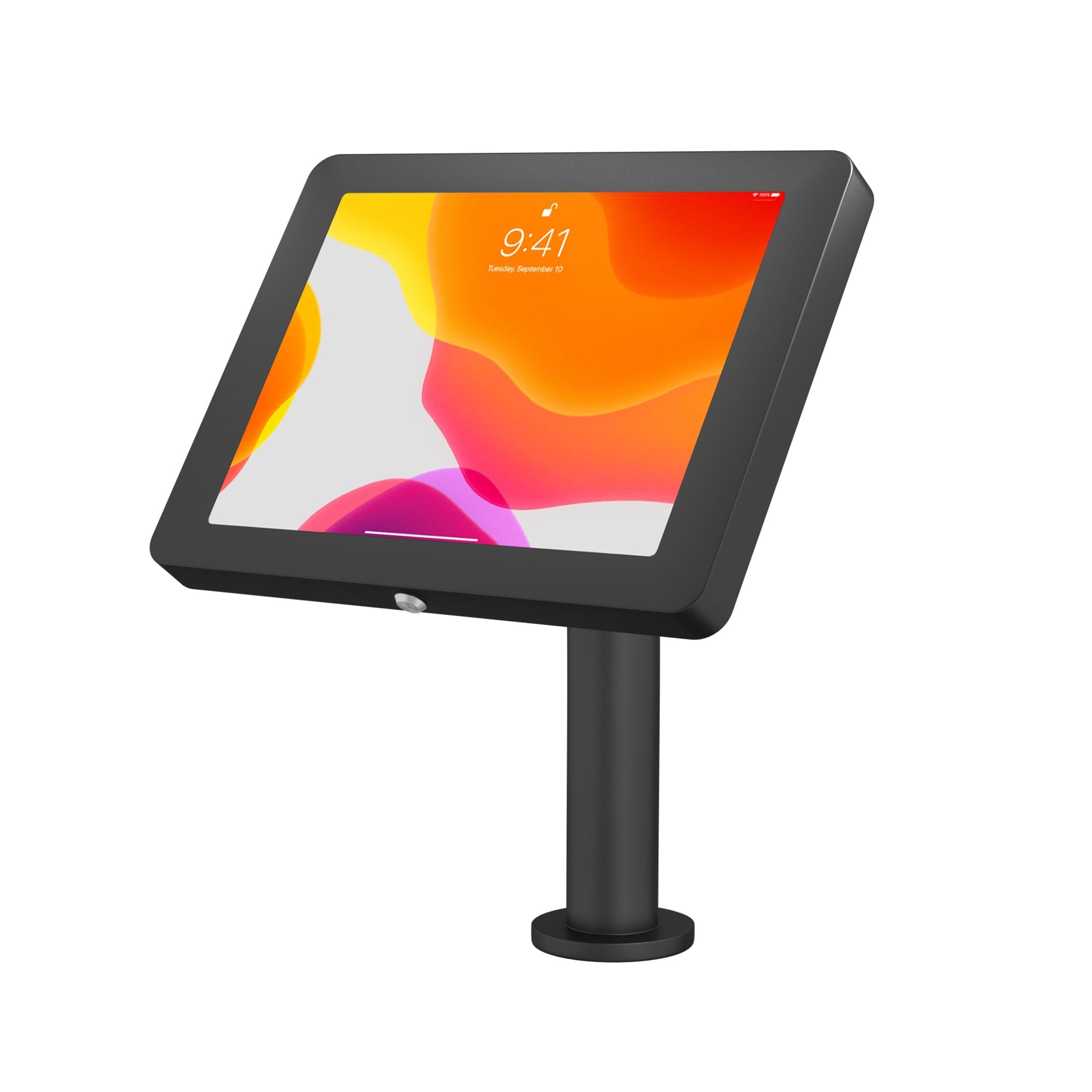 CTA Digital Paragon Enclosure with Curved Neck for iPad 5th to 7th Gen 10.2", iPad Air 1st to 3rd Gen, 11" iPad Pro, iPad Pro 9.7, and iPad Pro 10.5