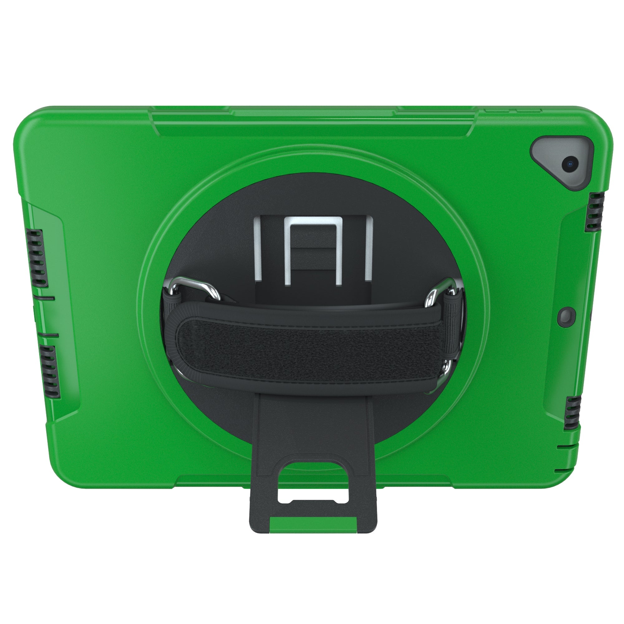 CTA Digital Protective Case with Built-In 360-degree Rotatable Grip Kickstand for iPad 7th and 8th Gen 10.2", iPad Air 3 and iPad Pro 10.5"