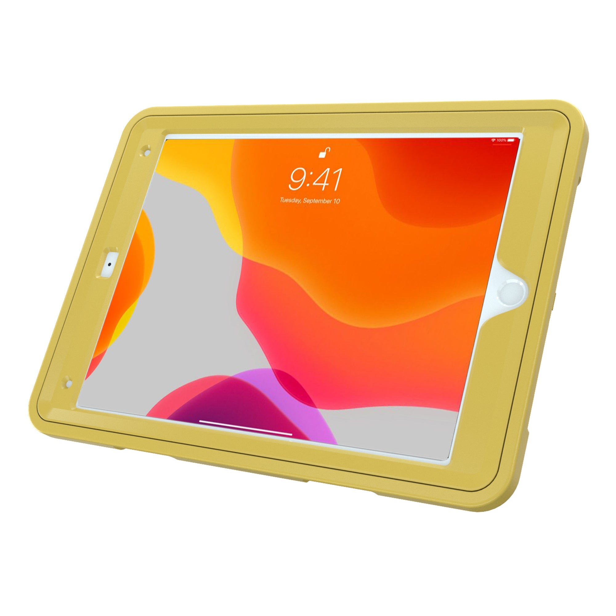 CTA Digital Protective Case with Built-In 360-degree Rotatable Grip Kickstand for iPad 7th and 8th Gen 10.2", iPad Air 3 and iPad Pro 10.5"