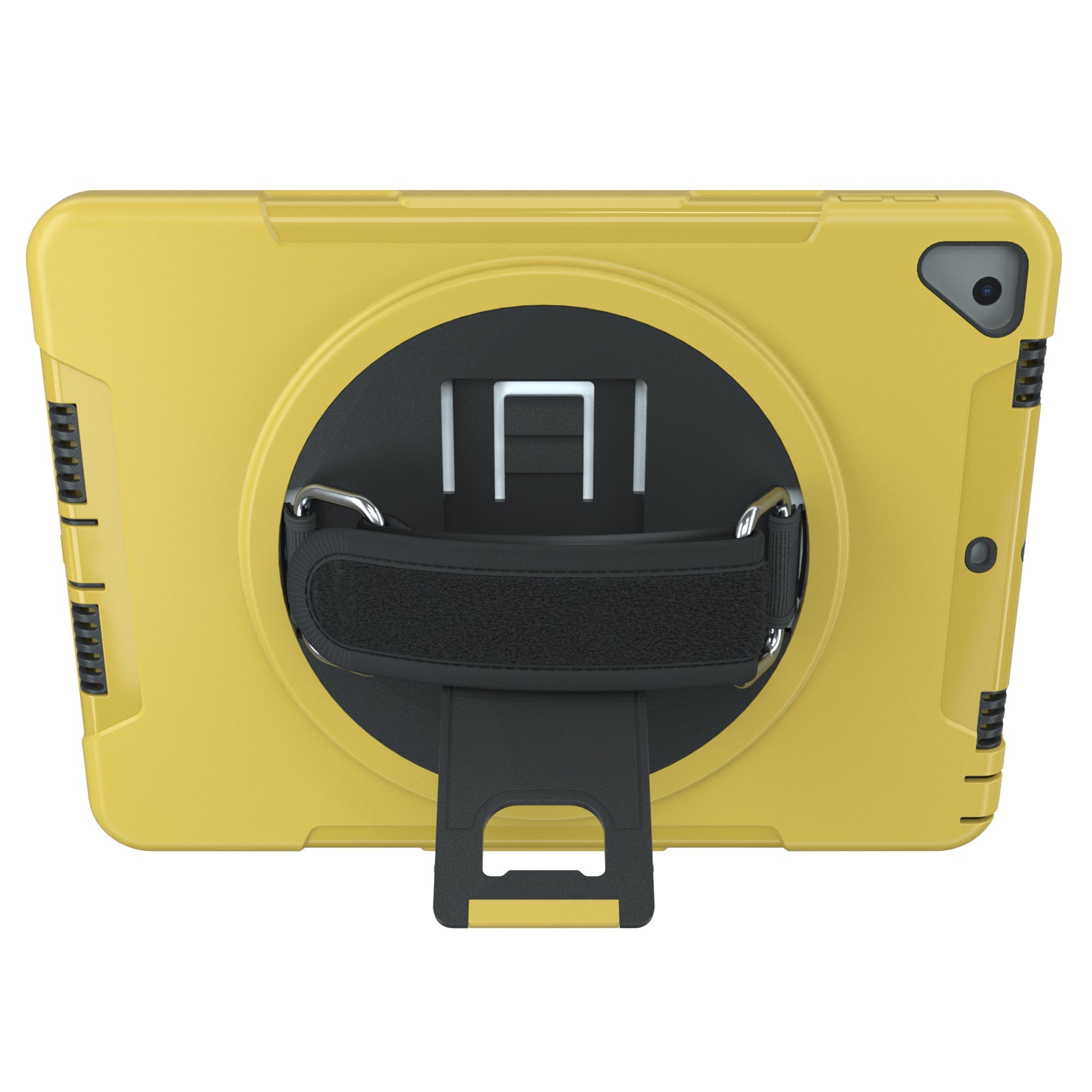 CTA Digital Protective Case with Built-In 360-degree Rotatable Grip Kickstand for iPad 7th and 8th Gen 10.2", iPad Air 3 and iPad Pro 10.5"