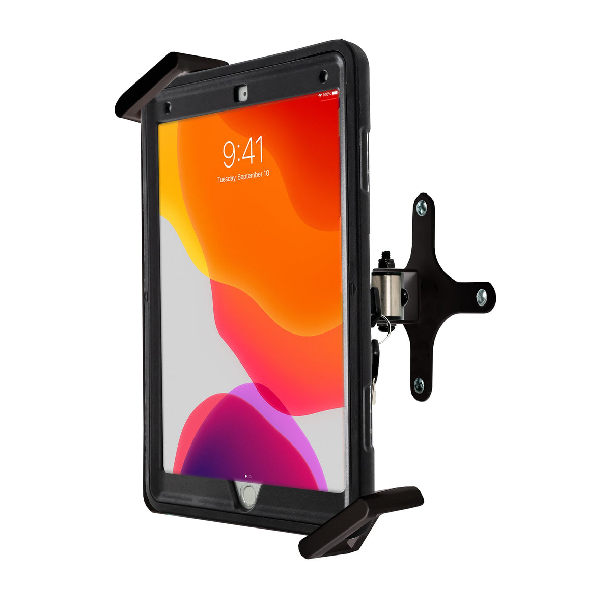 CTA Digital Protective Case with Built-In 360-degree Rotatable Wall Mount Solution for iPad 7th Gen 10.2"